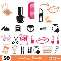 the makeup bundle includes various cosmetics and accessories