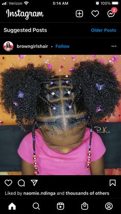 Quick Natural Hair Styles, Toddler Hairstyles Girl, Girls Natural Hairstyles