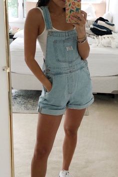 lauren🦋 dm for pic credits!! Magical Outfits, Womens Denim Overalls, Chloe Sevigny, Jumpsuit Outfit, Denim Romper, Elle Fanning, Overalls Women, Cara Delevingne, Summer Heat