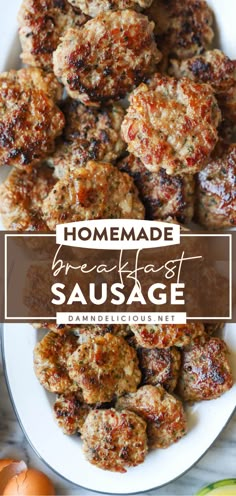 HOMEMADE BREAKFAST SAUSAGE Ground Beef Breakfast Recipes, Virta Recipes, Pork Patties, Breakfast Sausage Recipes, Sausage Patties