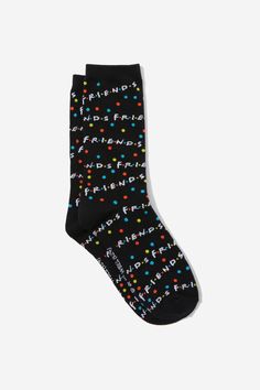 Keep those feet warm with these fun novelty socks!Choose from multiple designs, you'll never have to wear odd socks again.

Features:  
MENS NOVELTY SOCKS
 -  COTTON
 -  75% Cotton
 -  20% Polyester
 -  5% Elastane
Composition: 75% Cotton, 20% Polyester, 5% Elastane, 52  66% Cotton, 32% Nylon, 1% Elastane, 1% Polyester, 53  81% Cotton, 17% Nylon, 2% Elastane, 54  50% Nylon, 48% Cotton, 2% Elastane, 55  63% Cotton, 35% Nylon, 2% Elastane Typo Shop, Odd Socks, Friends Logo, Mens Novelty Socks, Socks Cotton, Friend Logo, Planner Pens, Gift Inspo, Crazy Socks