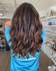 50 Must-Try Red Brown Hair Trends For 2024 Brown Hair With Highlights Red Tones, Red Brown Hair Colors, Brunette Red Highlights, Wave Perm Short Hair, Red Lowlights, Fall Red Hair, Red Highlights In Brown Hair, Red Brown Hair Color, Brown Hair With Lowlights