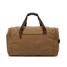 Canvas Duffel Bag Overnight Carry on Bags with Shoe Compartment Brown Large Capacity Duffle Bag For On-the-go, Rectangular Coated Canvas Duffle Bag For On-the-go, Canvas Duffle Bag With Leather Handles For On-the-go, Brown Duffle Bag With Removable Pouch For On-the-go, Rectangular Leather-lined Duffle Bag For Overnight Trips, Canvas Duffel Bag, Leather Desk Pad, Down Sleeping Bag, Canvas Duffle Bag