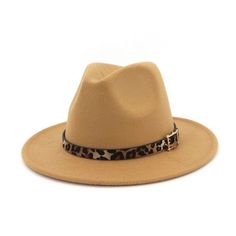 The perfect hat to top off your SLD outfit! Featuring a gorgeous leopard belt! Safari Fashion, Leopard Belt, Womens Fedora, Wide Brim Fedora, Felt Fedora, Faux Leather Belts, Blue Hat, Hat Band, Brim Hat