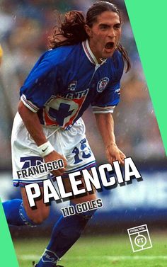 a soccer player running with the ball in his hand and an advertise that reads, francisco paelencaa 10 golfs