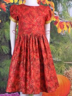 Girls Fall Dress, Girls Fall Dresses, Thanksgiving Dress, Girls Fall, Fall Events, Fall Dress, Autumn Dress, Thanksgiving Outfit, Dress Girls