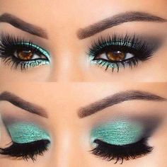 Mac Make Up, Make Up Mata, Makeup Lipgloss, Green Makeup, Make Up Looks