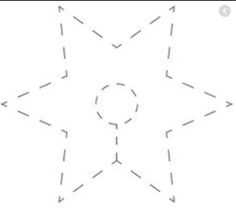 an image of a star that is drawn in the shape of a circle with arrows