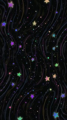 stars and swirls in the night sky