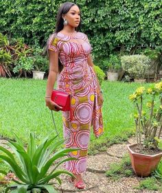 Fitted Ankara Fabric Maxi Dress With Short Sleeves, Ankara Prom Dress, Long African Dresses, Dress Ankara, Ankara Gown