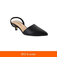 in stock Black Slingback Pumps For Night Out In Spring, Trendy Black Slingback Pumps For Spring, Black Snake, Mens Cologne, Slingback Pump, Mens Gift Sets, Pump Sandals, Baby Clothes Shops, Trendy Plus Size