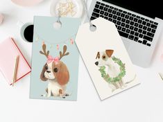 Dog Theme Christmas Gift Tag Instant Download PDF Printable Gift Tags Dog Christmas Gift, Printable Gift Tags, Dog Christmas Gifts