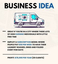 an advertisement for a small business idea