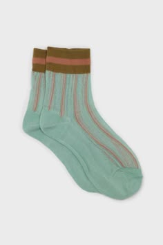 Weird Furniture, Natural Vibes, Ladies Socks, Stripe Socks, Striped Socks, Shoes Socks, Green Shoes, Socks And Tights, Green And Khaki