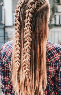 Punk Hairstyles, Dreads Hairstyles, Cool Braid Hairstyles, Women's Hairstyles, Long Blonde, Hairdo For Long Hair, Hair Stylist Life, Teen Hairstyles