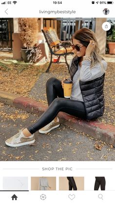 Outfit Inspiration Women, Sporty Outfits, Casual Winter Outfits, Fall Fashion Trends, Leather Leggings