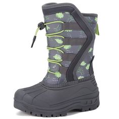 PRICES MAY VARY. Bungee-cord closure at topline helps seal out all cold air,fur lined to provide unrelenting warmth when temperature dips. Waterproof oxford upper keeps wind and snow at bay,high-heeled design allows your kid to have a blast the whole winter. Easy-to-wear hoop-and-loop closure lets your kid customize the fit. Reflective piping at back of shaft maintains visibility in dark for ultra safety. Non-slip rubber sole for better control of movement to avoid injuries. Boots For Boys, Kids Snow Boots, Toddler Winter, Boots Waterproof, Outdoor Boots, Bungee Cord, Girls Toddler, Big Kid