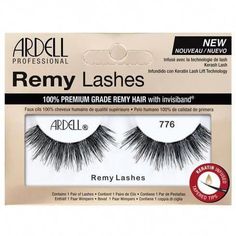 Shop the Remy Lash 776 by Ardell. The Remy Collection features 100% premium-grade human hair, known in the industry as the highest quality available. This lash style is dark, voluminous and oh-so-shiny, which in turn looks more natural than other lash fibers. Lash Tricks, Applying False Lashes, Applying False Eyelashes, Applying Eye Makeup, Ardell Lashes, Lash Adhesive, Longer Eyelashes, Colorful Eyeshadow, Strip Lashes