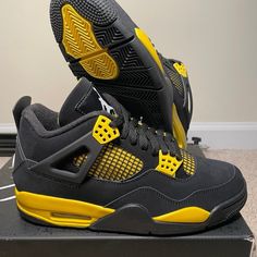 Brand New Unworn . 100% Authentic . In Good Condition. Acceptance Easonable Offers. Air Jordan 4 Thunder, Jordan Shoes Men, Jordan 4 Thunder, Nike Fashion Shoes, Fly Outfit, Air Jordan 4, Nike Fashion, Jordans For Men, Shoes Men