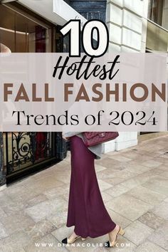 Fall 2024 Color Trends Fashion, Fall2024 Fashion Trends, Fall 2024 Fashion Trends, Fall Fashion Trends 2024, 2024 Fall Fashion Trends, 1 Tattoo, Style Inspiration Fall, Popular Fashion, Trendy Fall Outfits