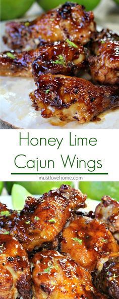 honey lime cajun wings on a plate