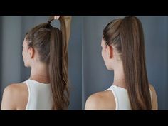 HOW TO: BARBIE VOLUMINOUS PONYTAIL. POPULAR TRICK - YouTube High Ponytail Trick, Barbie Hairstyles Real Life Ponytail, Double Ponytail Trick, How To Make Ponytail Look Longer, How To High Ponytail, High Pony Hack, How To Make High Ponytail, High Ponies Hairstyles, Thick Ponytail Trick