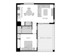 the floor plan for a studio apartment