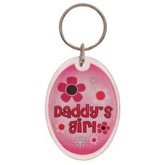 Daddy's Girl Acrylic Key Chain (3-Pack), Pink Aesthetic Car Keys, Girls Keychain, Small Gadgets, Blue Keychain, Cat Leash, Aesthetic Car, Girly Car, Key Accessories, Childrens Backpacks