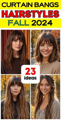 #BEAUTY, #RELATIONSHIPS #Fashion #Animals #Outfits #Winter Outfits #Animals Shorter Curtain Bangs Long Hair, 2024 Bangs Trend, Curtain Bangs With Medium Hair, Best Curtain Bangs, Haircuts With Curtain Bangs, Curtain Bangs Hairstyles, Hairstyles For Fall, Black Women Short Hairstyles, Fall Hair Color Ideas