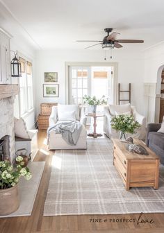 the living room is clean and ready for guests to come home with their new furniture