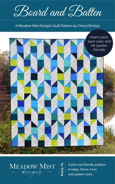 a book cover with the title board and batton, featuring an image of a colorful quilt