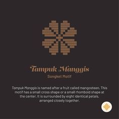 an advertisement for the famous tampuk mangos