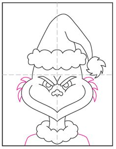 how to draw an angry bird in the style of santa claus step by step drawing