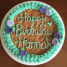 a birthday cake with the words happy birthday hamoh written on it in frosting