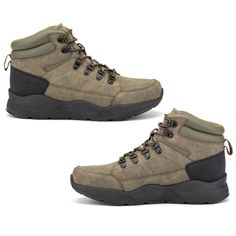 NWB Reserved Footwear Men's Eaton Green Hiking Sneaker Size 11   Upper: 100% faux leather Outsole: rubber Lining: 100% textile Medium width Ankle/bootie high Casual Khaki Boots For Outdoor Activities, Casual Lace-up Synthetic Hiking Boots, Casual Khaki Hiking Boots With Round Toe, Casual Synthetic Outdoor Boots, Casual Khaki Hiking Boots, Casual Khaki Lace-up Hiking Boots, Casual Synthetic Hiking Boots With Round Toe, Rugged Khaki Leather Hiking Boots, Casual Synthetic Hiking Boots For Outdoor