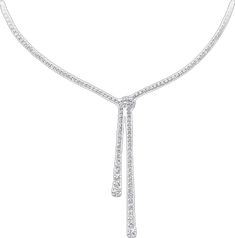 Minimalist White Gold Tennis Necklace For Formal Occasions, Formal Diamond White Necklace With Tension Setting, Diamond White Necklace With Tension Setting For Formal Occasions, Elegant Tension Setting Necklace, Elegant Formal Solitaire Necklace With Tension Setting, Elegant Solitaire Necklace With Tension Setting For Formal Occasion, Elegant Round Cut Diamond Necklace With Tension Setting, Elegant Diamond White Necklaces With Tension Setting, Elegant Diamond Necklace With Tension Setting