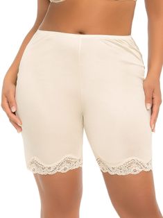 PRICES MAY VARY. Pettipant slip Pretty lace panel trim Anti-static Nylon; Machine wash Medium (34): Waist 28-29 in, Hips 38-40 in; Large (36): Waist 30-31 in, Hips 40-42 in; XLarge (38): Waist 32-33 in, Hips 42-44 in; 2XLarge (40): Waist 34-35 in, Hips 46-48 in. Made in Mexico A perfect undergarment. Our pettipant slip has pretty lace panel at hem. Anti-static; will not cling to clothes. Elastic waist. 100% nylon. Made in Mexico. Machine wash. Length is 21 inches from waist. Size Medium (34): Wa Comfortable Lounge, Other Half, Under Dress, Lounge Shorts, Lace Panelled, Lace Edging, Body Shapers, Women Lace, Lace Shorts