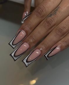 Acrylics Aesthetic, Aesthetic Nails Acrylic, Dior Y2k, Nail Sunny, Sassy Nails, Long Acrylic Nail Designs, Dope Nail Designs, Classy Acrylic Nails, Short Square Acrylic Nails