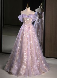 Gaun Abad Pertengahan, Princess Evening Dress, Purple Evening Dress, Purple Tulle, Evening Dress Floor Length, Sequin Prom Dress, Buy Dresses, Prom Dress Inspiration, Pretty Prom Dresses