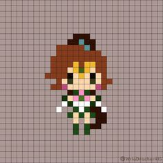 Melty Beads, Sailor Jupiter, Pixel Art Design, Perler Beads Designs