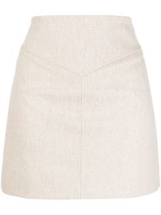 beige virgin wool-cashmere blend high waist concealed rear zip fastening straight hem Skirt Png, Ivory Skirt, Beige Skirt, Wool Mini Skirt, Winter Skirt, Airport Fashion, Church Decor, White Skirts, Old Money