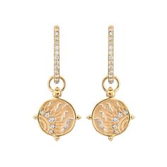 From the Stories of Elements Collection, this charm showcases the Three Stories top switch mechanism that allow you to rotate the jump ring so the charm is multi-functional and can be worn as an earring on hoops or as a pendant on a chain necklace or bracelet. 14K yellow gold 0.12tcw diamond Charm Only. Hoops sold separately. Adjustable Round Charm Necklace With Moon Charm, Adjustable Round Brass Charm Necklaces, Elegant Brass Charm Necklace With Moon Charm, Yellow Gold Moon-shaped Charm Jewelry, Adjustable 14k Gold-filled Jewelry With Moon Charm, Rebecca Overmann, Melissa Joy Manning, Diamond Charm, Mens Wedding Rings