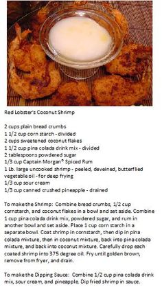 the recipe for fried lobsters is shown in an image above it's description