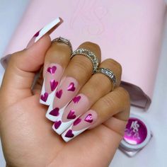 100 Best Valentine's Day Nails Pink Chrome Acrylic French Tip Nails 1 Chrome Valentine Nails, Valentines Nails Pink, Nails Pink Chrome, Valentine Nails Pink, Chrome Manicure, Pink Chrome Nails, Heart Nail Designs, Chrome Nail Art, Valentine Nail Art