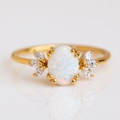 Natural Opal Ring,Fire Opal Ring,Statement Ring,Sterling Silver Ring,Proposal Ring,14K Solid Gold Ring,Rose Gold Ring,Birthstone Ring Details- Stone-Natural Opal (Oval) Size- 6 x 8mm Metal- Sterling Silver, 14K Gold Unique Opal Ring, Gold Bridesmaid Jewelry, Vintage Opal Engagement Ring, Graduation Rings, Melinda Maria, Bridesmaid Rings, Unique Opal, Natural Opal Ring, Opal Engagement Ring