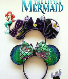 the little mermaid ears are made out of sequins