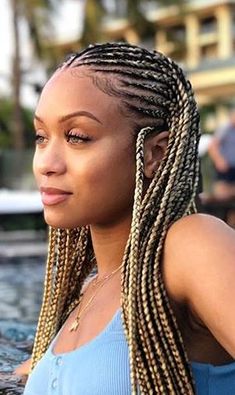 Gold Cornrows Braids, Blond Cornrows Black Women, Honey Blonde Cornrows, Beyonce Hair, Weave Hairstyles Braided, Feed In Braids Hairstyles, Box Braids Hairstyles For Black Women