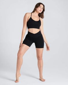 Premium Seamless Ribbed Short Set | Cosmolle Seamless 4-way Stretch Shorts, High Stretch Seamless Sports Bra, Short Length, Seamless High Stretch Sports Bra, Short Length, High Stretch Seamless Shorts For Yoga, Stretch Shorts With Built-in Bra, Compression Seamless Shorts For Pilates, Seamless High-waisted Athletic Shorts For Yoga, Gym Shorts With Built-in Bra, Bra Friendly Solid Shapewear For Workout