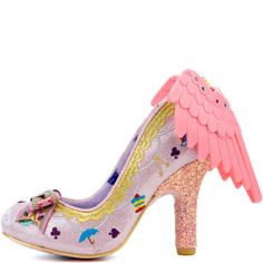 Irregular Choice Tabbris Women's Pink High Heel Irregular Shoes, Strange Fashion, Quirky Shoes, Fantastic Fashion, Goth Shoes, Shoe Wishlist