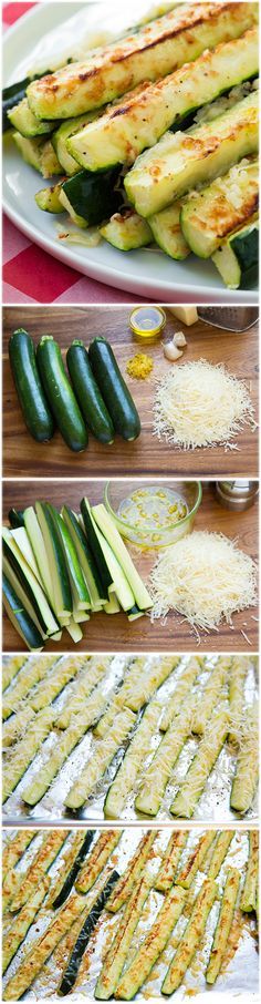 the process of making zucchini bread with cheese and other ingredients on it, including grated parmesan cheese